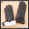 ladies high-grade genuine leather gloves with wool lining