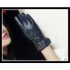 Ladies new special design high-grade sheepskin leather gloves with knitting #1 small image