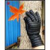 2016 the latest fashion ladies woven leather gloves