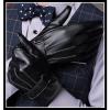 police men&#39;s simple style high-quality leather gloves