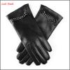 Women&#39;s Classic caschmere lined Hairsheep Leather Gloves with Metal chain