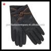 fashion ladies leather gloves with bow details