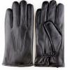 Men&#39;s leather gloves with rabbit fur lining