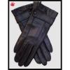 2017 lady sheepskin touch sreen leather gloves with button and cuff fold #1 small image