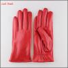 ladies Red sheepskin leather gloves