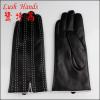 men&#39;s fashion long leather wholesale gloves with decorative stitches