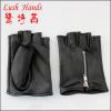 2015 top fashion wholesale price fingerless genuine leather gloves with zippers