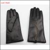 top selling men&#39;s genuine leather finger gloves with decoration