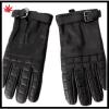 Men&#39;s fashion luxury motorcycle leather gloves with buckle