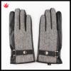 Men&#39;s fashion touch screen sheep leather gloves with belt