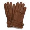 Men&#39;s brown winter sheepskin wool lining leather gloves