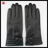 women black patent basic style leather glove from factory #1 small image