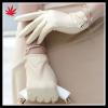 women wearing white short leather gloves manufacture