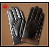 high quality mens fashion sheepskin leather glove with suede cuff