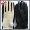 Gentleman fashion pigskin and suede leather gloves #1 small image