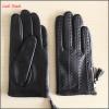 Ladies short leather gloves with side zipper #1 small image