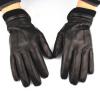 High quality Ethiopia leather winter mens leather gloves for men with knit cuff #1 small image