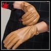 mens fashionable yellow dress leather gloves