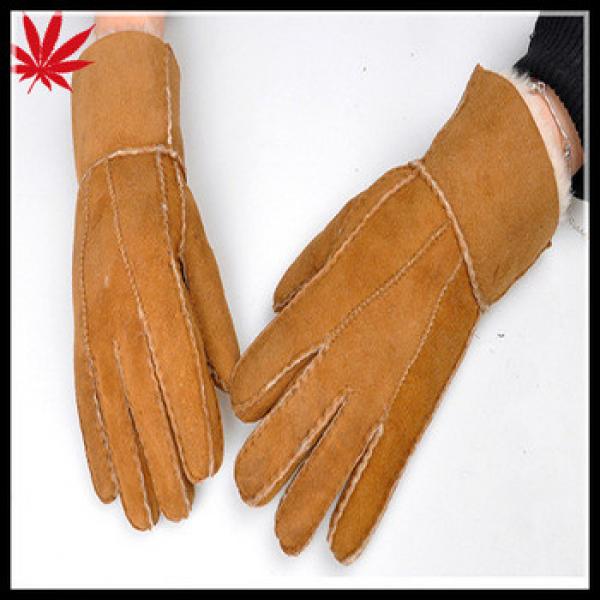 Cheap fake double face leather and fur gloves unisex #1 image