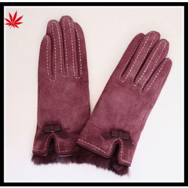 ladies wholesale cheap suede leather hand gloves #1 image