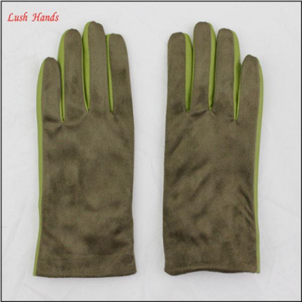 Genuine winter suede leather working gloves for women #1 image