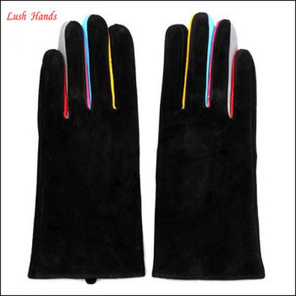 ladies new design pigsuede genuine leather glove #1 image