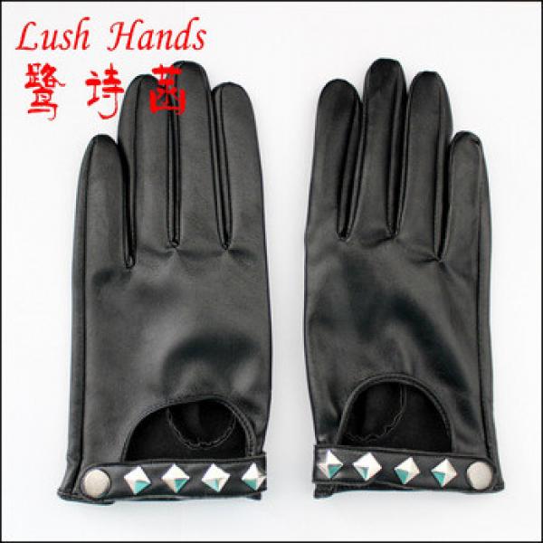 best seller genuine leather gloves with rivets decorated #1 image