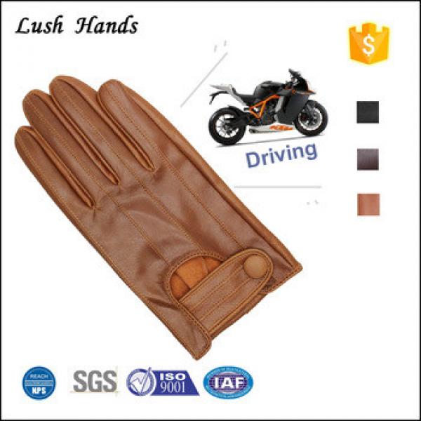 2017 men&#39;s new style brown driving leather gloves with high quality #1 image