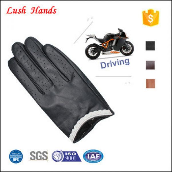 Ladies leather driving gloves Open hole on the driving gloves #1 image