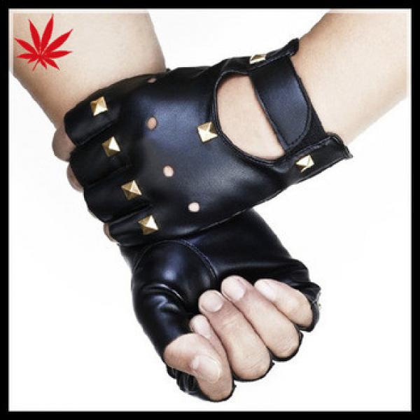 Top sheep leather ladies driving fingerless gloves #1 image