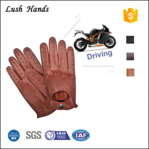 men&#39;s leather brown driving gloves leather gloves manufactory #1 image