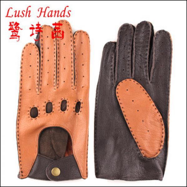 men fashion driving gloves with buttons #1 image
