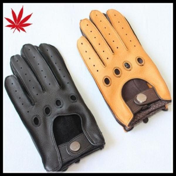 Men&#39;s driving gloves with luxury deerskin,stylish and professional style #1 image