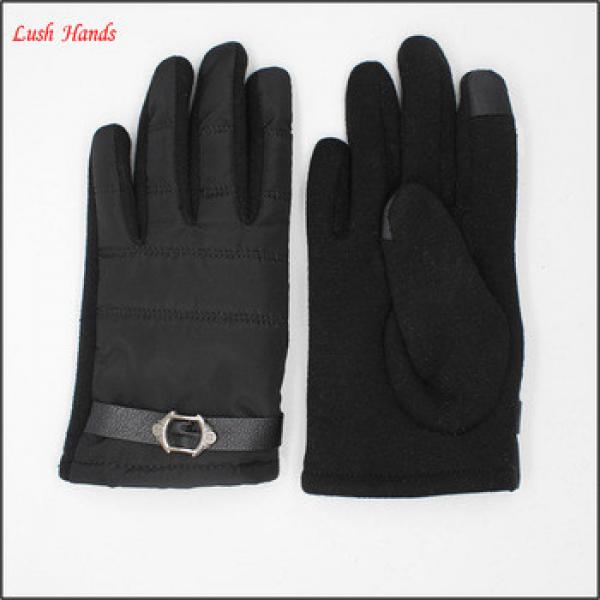 Wholesale price of the boy Feather cloth fabri touch screen gloves keep winter warm #1 image