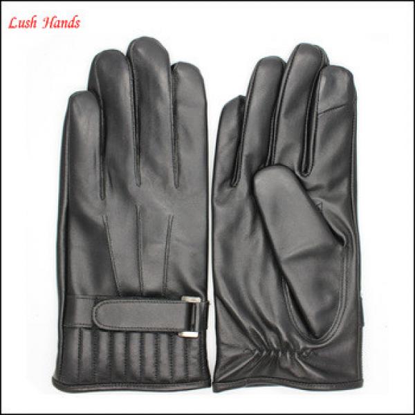 European classic British men&#39;s leather gloves with index finger touch screen #1 image