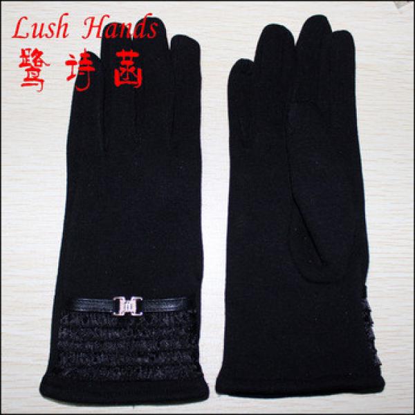 Cheap fashion woman mirco velvet hand gloves #1 image