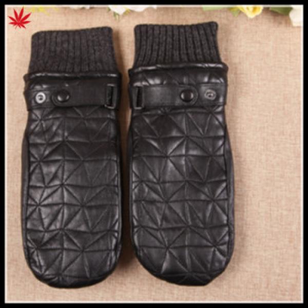 new style leather glove importer warm mitten gloves with embroidery #1 image