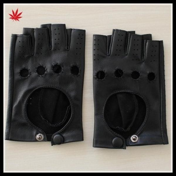 women dressing high quality cheap fingerless leather glove #1 image