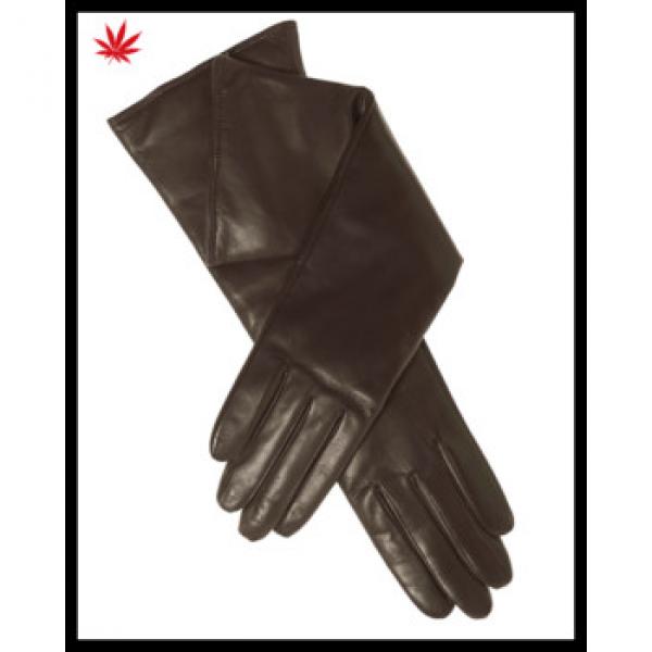 long leather gloves for women and ladies long leather opera gloves #1 image