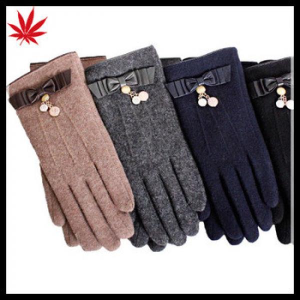 HOT SALE! Elegant fashion women warm wool gloves flower fringes #1 image
