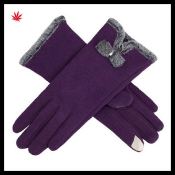 2016 women&#39;s mirco velvet gloves new screen touch thick warmer weather gloves #1 image