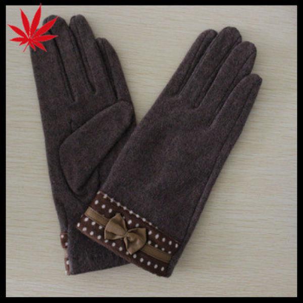 2016 Ladies&#39; winter brown woolen fashion gloves #1 image