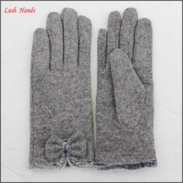 2016 Hot Sale Woolen Gloves Cotton With bowknot #1 image