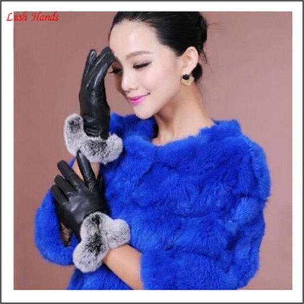 ladies leather glove wholesale cheap sheepskin leather glove #1 image