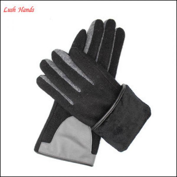 ladies high-quality woolen gloves lining with polyester #1 image