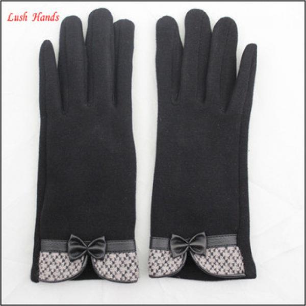 Touch screen micro velvet gloves for girls #1 image