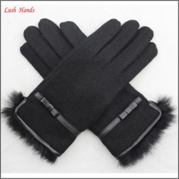 ladies new style soft winter warm woolen gloves for wholesale #1 image