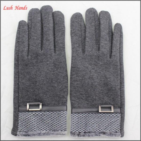 men&#39;s high-quality soft woolen touch-screen gloves for wholesale #1 image