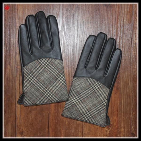 men fashion high-grade touch-screen smart phone deerskin leather wholesale winter gloves #1 image