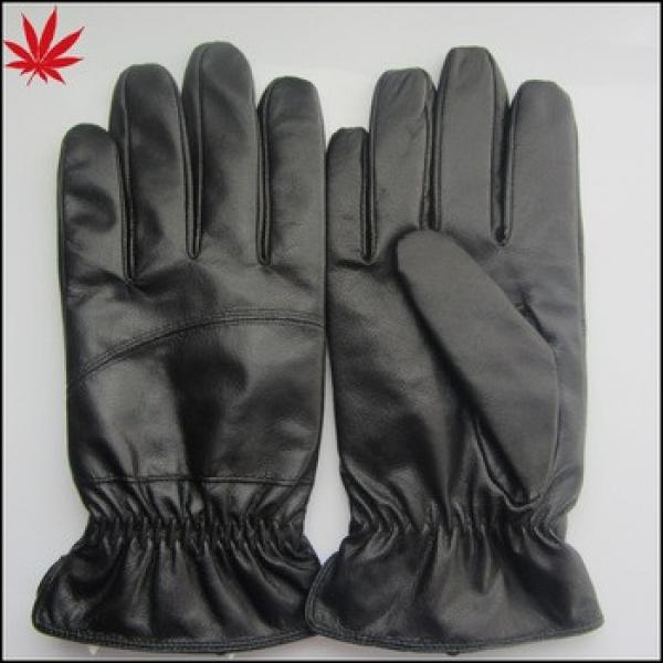 Men&#39;s cheap pig leather gloves with fake lamb wool lining #1 image